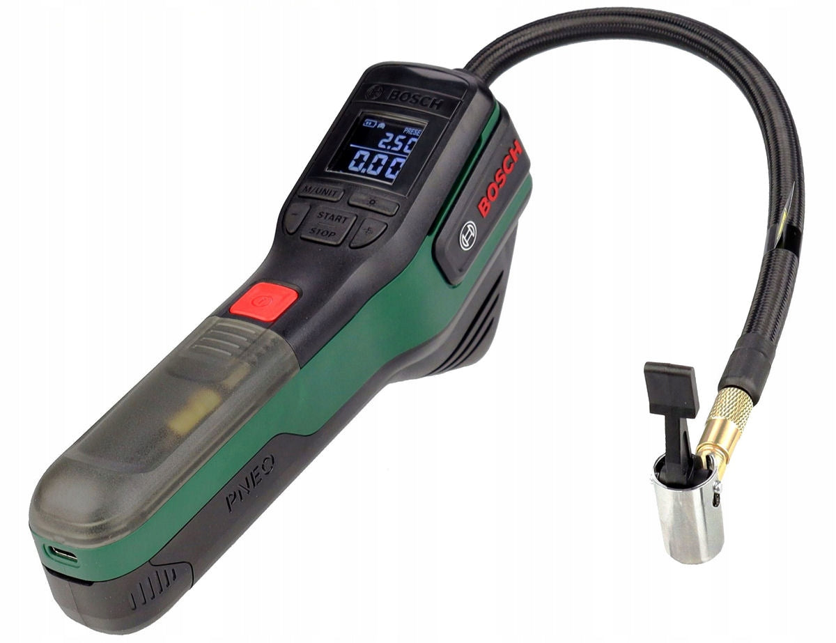 COMPRESSOR BATTERY PUMP 4,0V PNEO BOSCH + TIPS + BICYCLE BAG Packaging status original