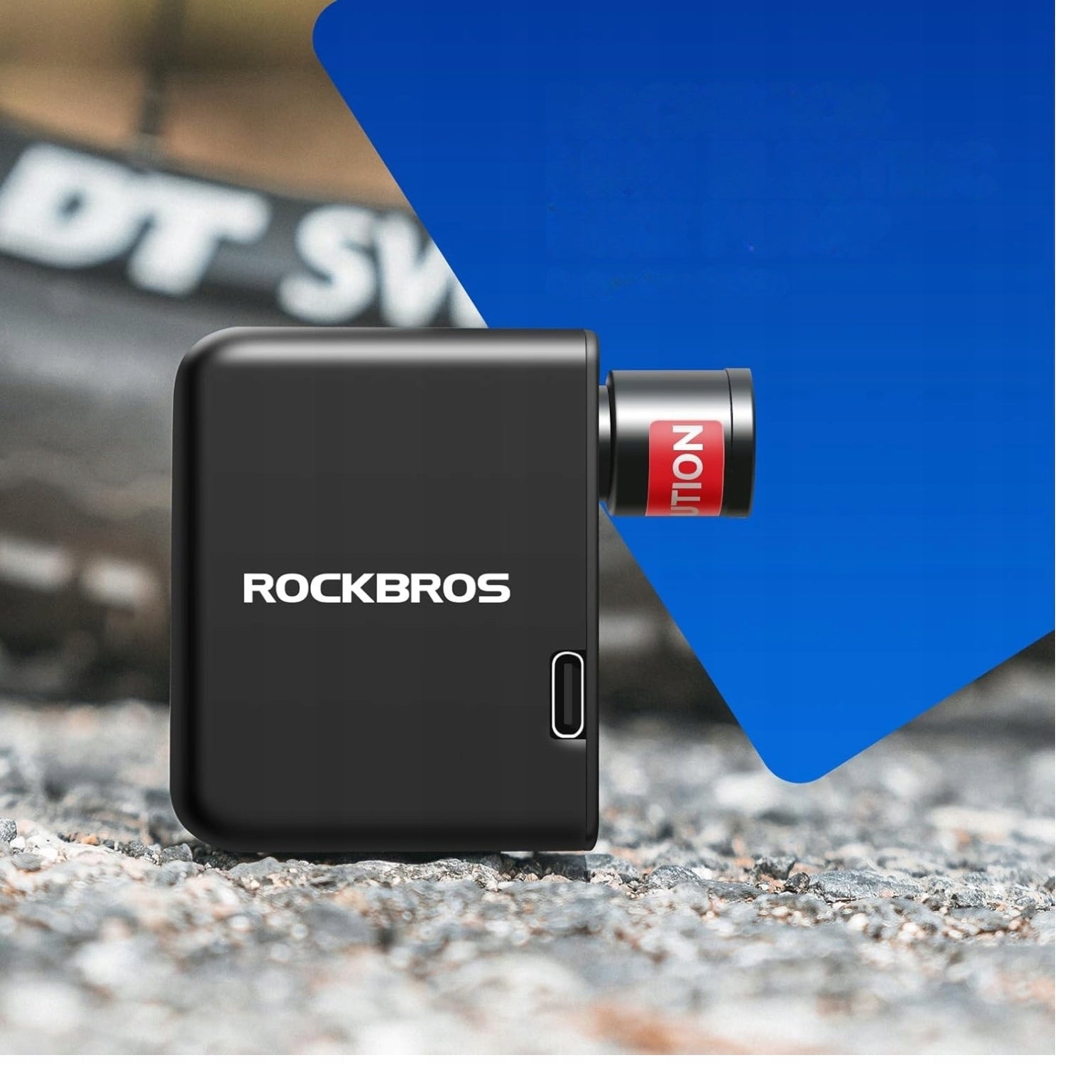 COMPRESSOR ELECTRIC BICYCLE PUMP POWERFUL 100PSI PORTABLE USB-C ROCKBROS Weight 100 g