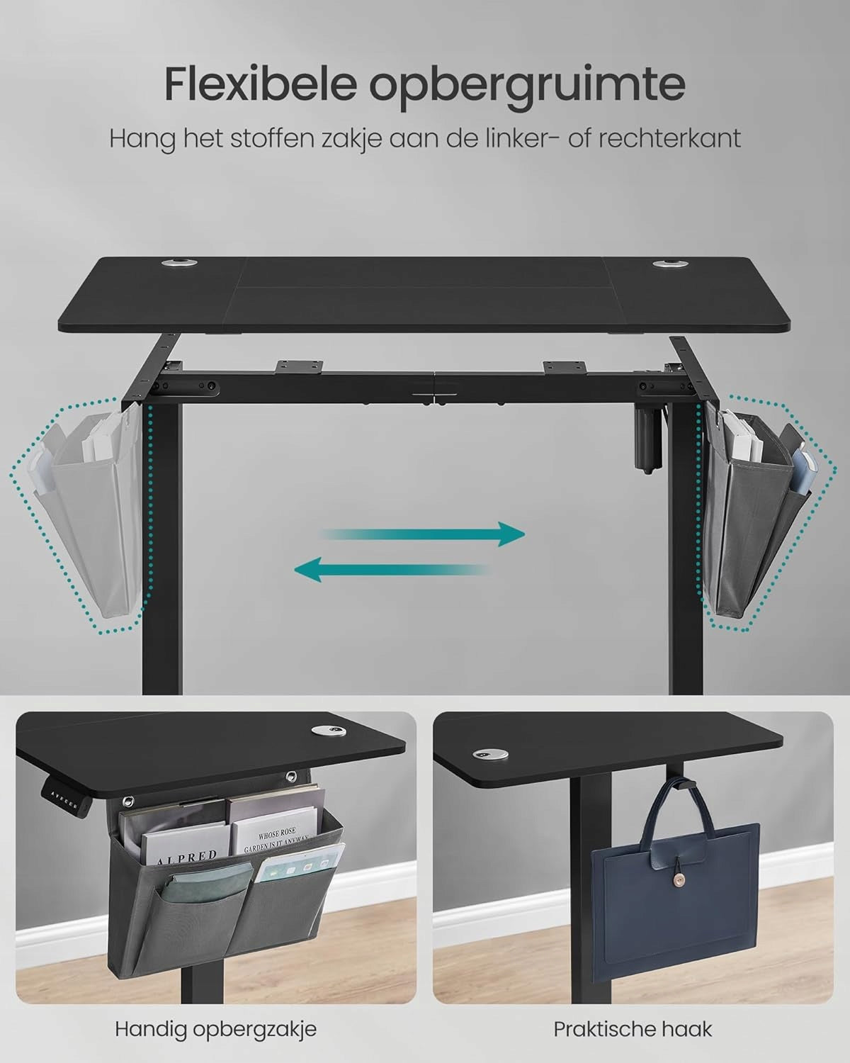 COMPUTER DESK COMPUTER TABLE ELECTRIC HEIGHT ADJUSTMENT Manufacturer code BIURKO STOLIK REGULOWANY 160CM CZARNE