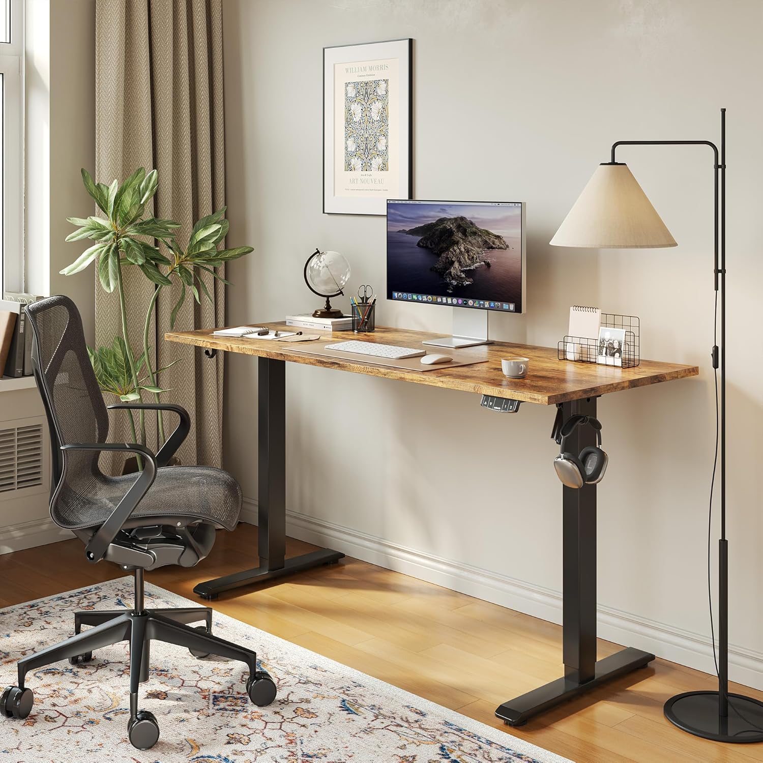 COMPUTER DESK COMPUTER TABLE FUNCTIONAL ADJUSTABLE 120X60CM Brand no brand