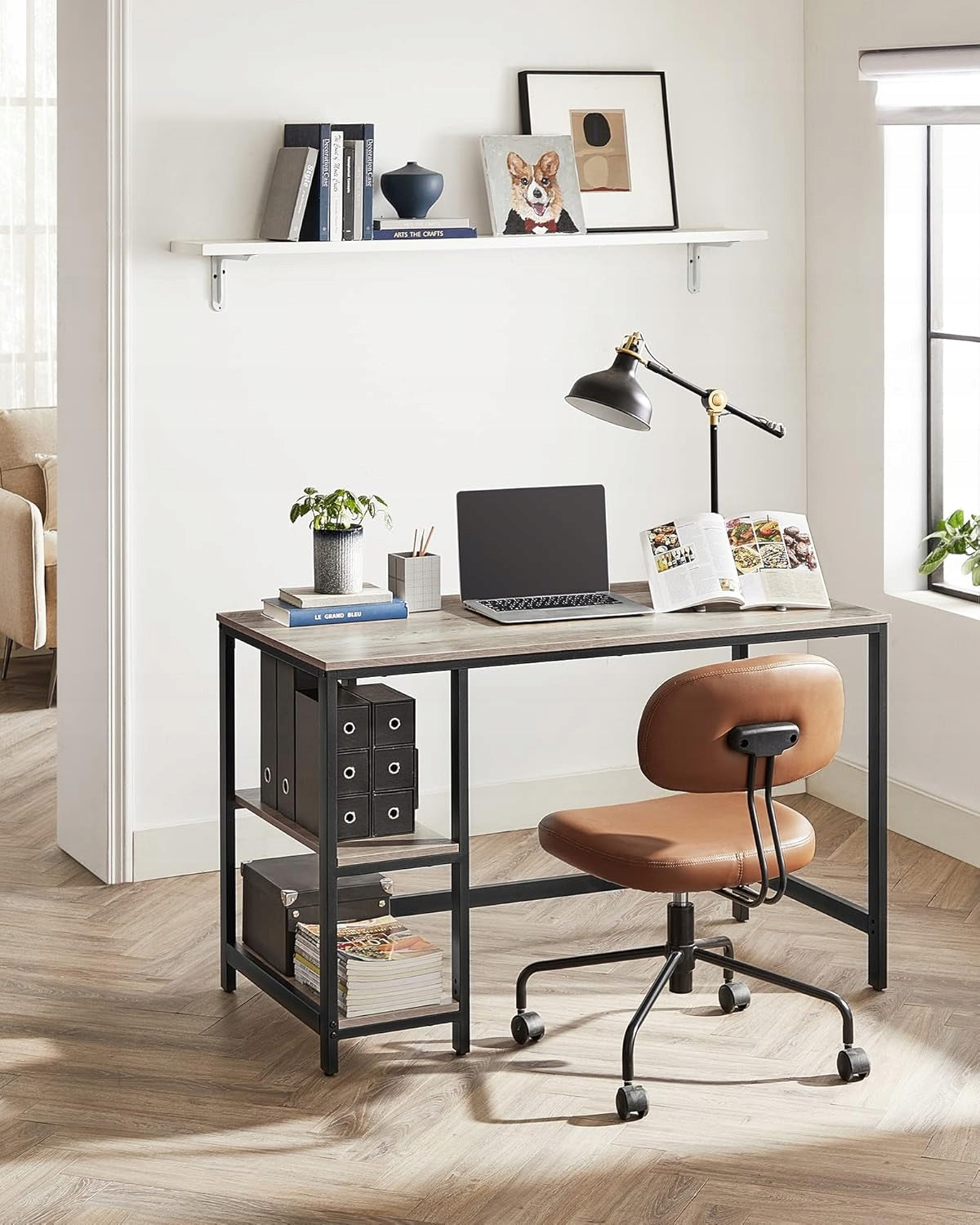 COMPUTER DESK COMPUTER TABLE FUNCTIONAL ADJUSTABLE 120x60x75 cm Brand no brand