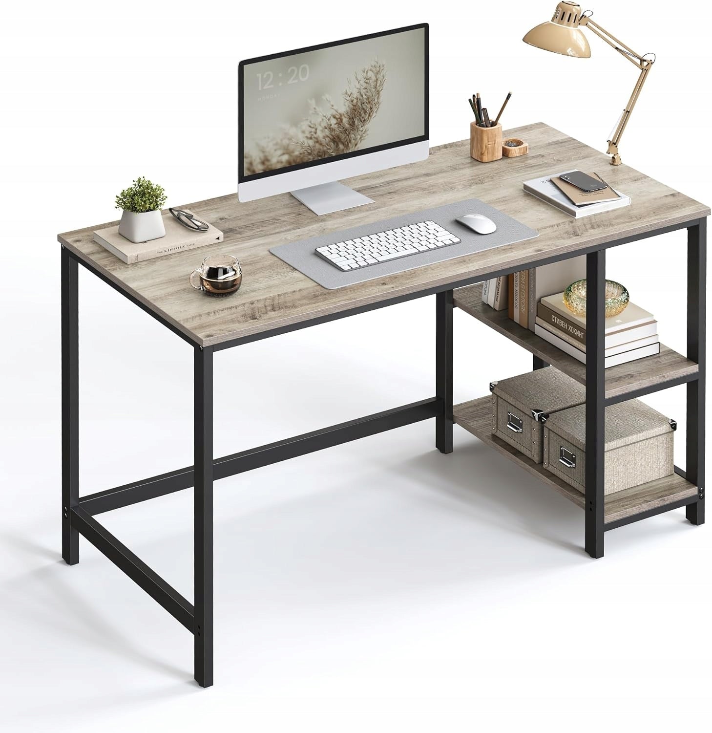 COMPUTER DESK COMPUTER TABLE FUNCTIONAL ADJUSTABLE 120x60x75 cm