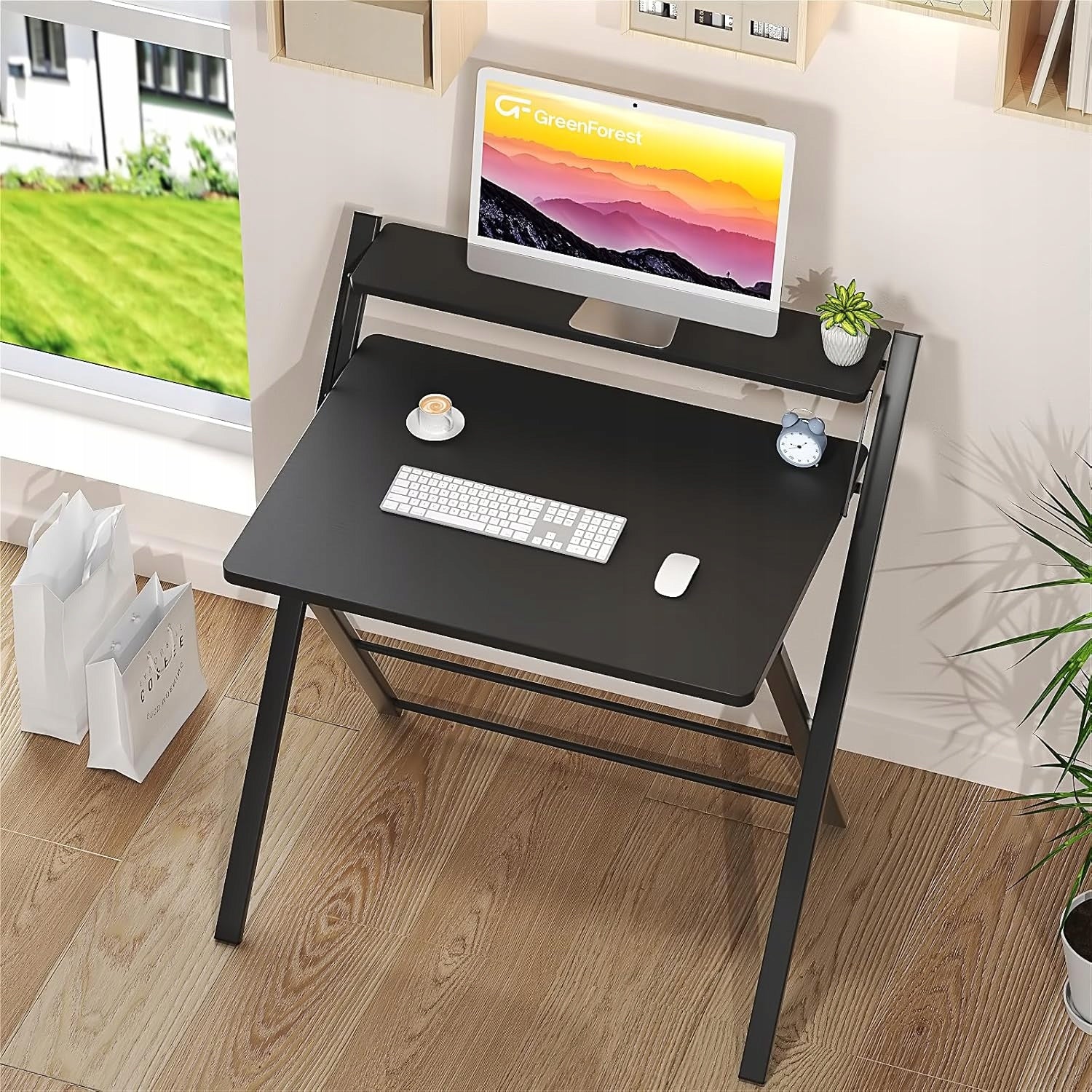 COMPUTER DESK COMPUTER TABLE FUNCTIONAL FOLDING PORTABLE 70CM Brand no brand