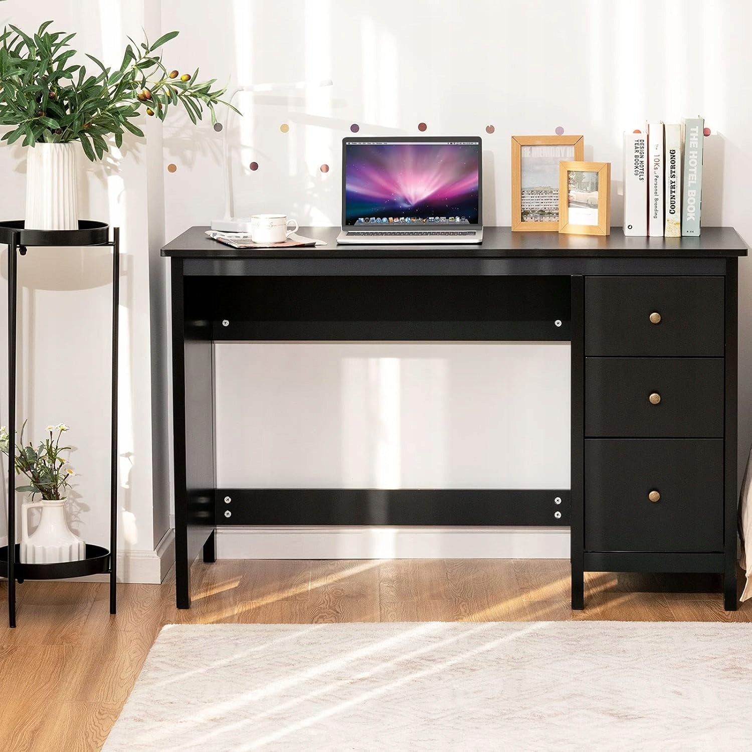 COMPUTER DESK COMPUTER TABLE WITH WOODEN DRAWERS 120X50X75CM EAN (GTIN) 0095788898765