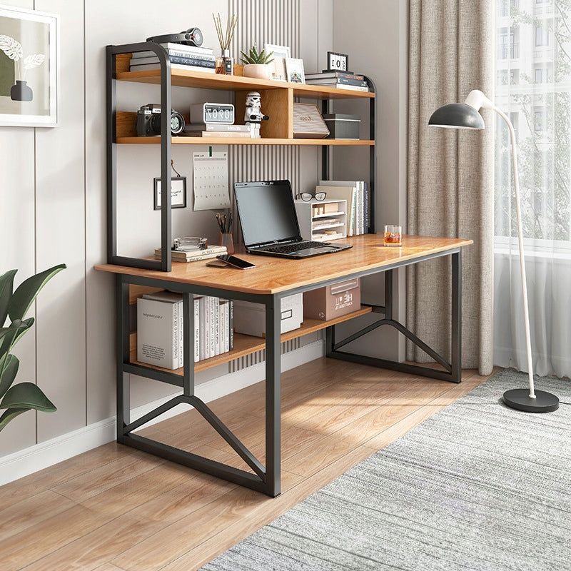 COMPUTER DESK DARK BEECH FOR LAPTOP LOFT GAMING MODERN 120 CM Manufacturer code BIURKO KOMPUTEROWE CIEMNY BUK  DUŻE