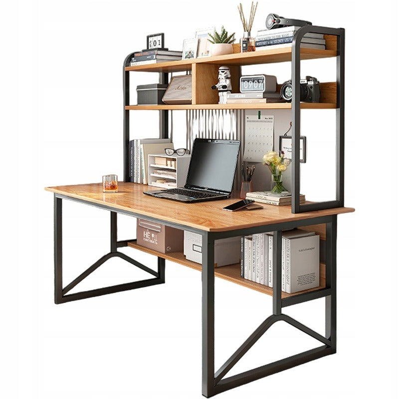 COMPUTER DESK DARK BEECH UNDER LAPTOP GAMING TABLE MODERN 120 CM