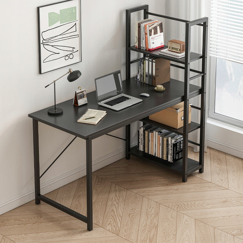 COMPUTER DESK LOFT BLACK SCHOOL INDUSTRIAL WITH BOOKCASE SHELVES 120CM Manufacturer code BIURKO KOMPUTEROWE STOLIK LOFT