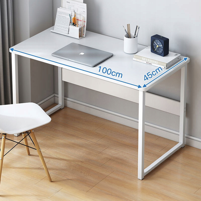 COMPUTER DESK LOFT TABLE WHITE YOUTH WITH SHELF MODERN 100 CM EAN (GTIN) 5904890440562