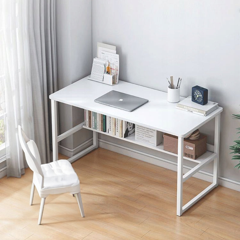 COMPUTER DESK LOFT TABLE WHITE YOUTH WITH SHELF MODERN 100 CM Manufacturer code BIURKO MŁODZIEŻOWE Z REGAŁEM LOFT