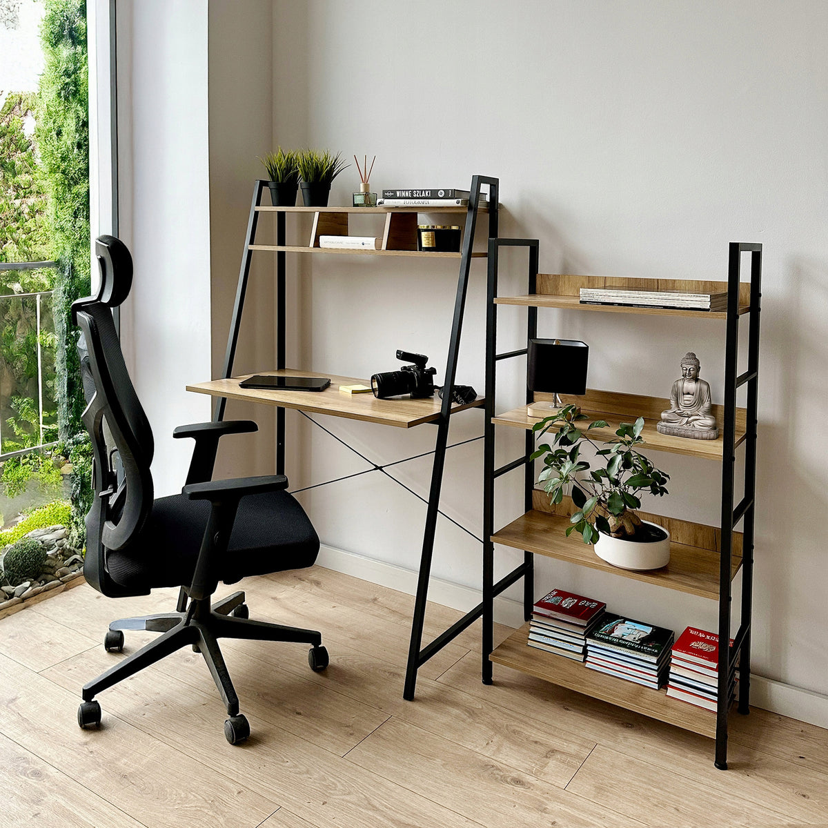 COMPUTER DESK METAL SCHOOL LOFT WITH SHELVES EXTENSION 2 SHELVES EAN (GTIN) 5905523066104