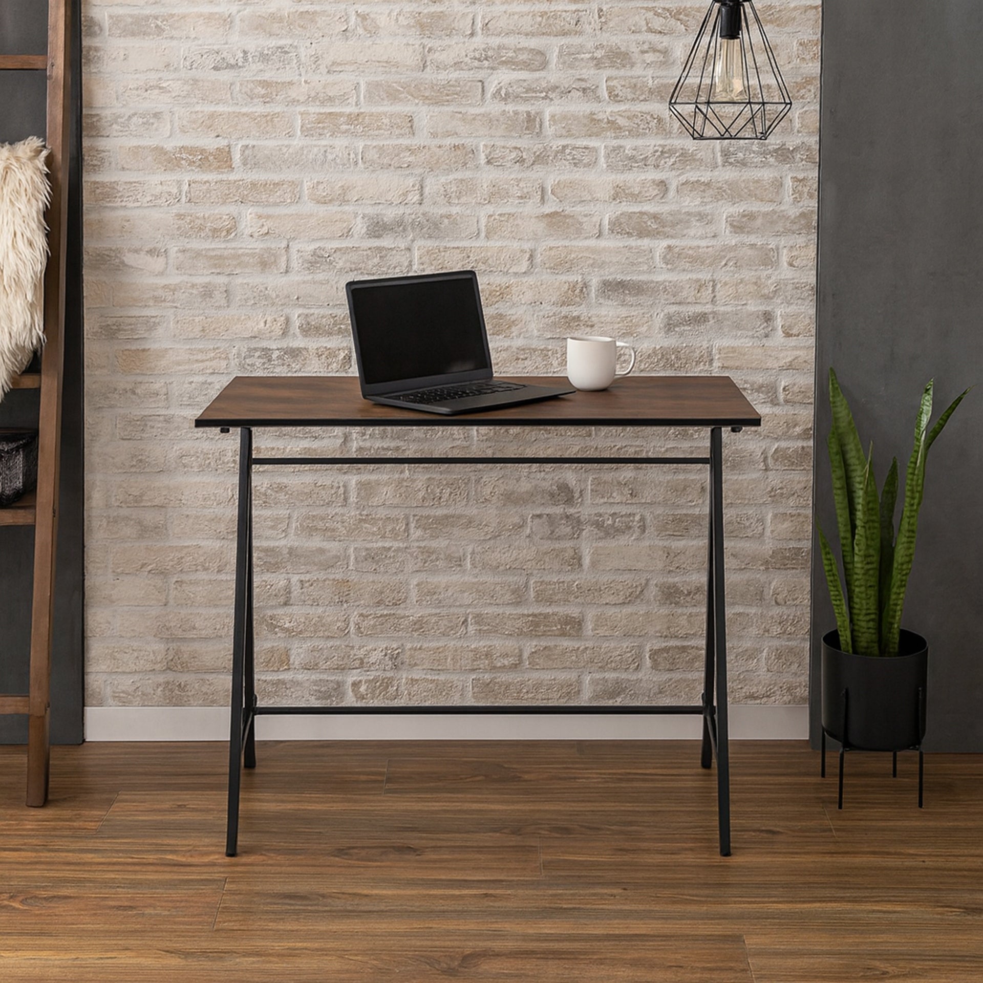 COMPUTER DESK RUSTIC INDUSTRIAL LOFT COMPUTER TABLE 100 cm Packaging status original