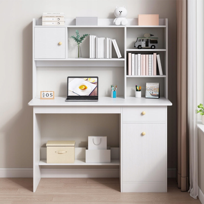 COMPUTER DESK WHITE LOFT FOR LAPTOP MODERN SCANDINAVIAN 7 SHELVES Manufacturer code BIURKO KOMPUTEROWE BIAŁE