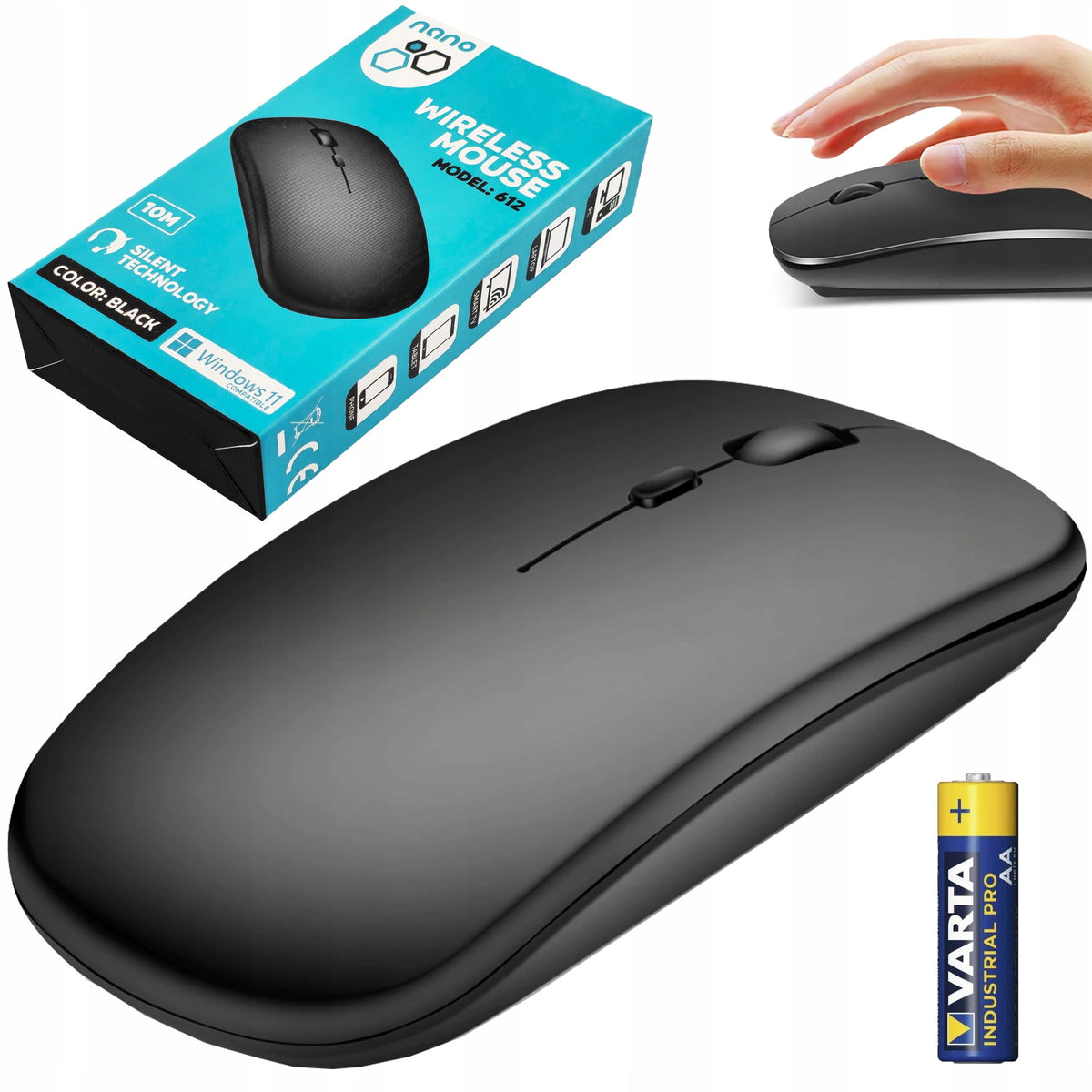 COMPUTER MOUSE WIRELESS BLUETOOTH SILENT OPTICAL MOUSE PC