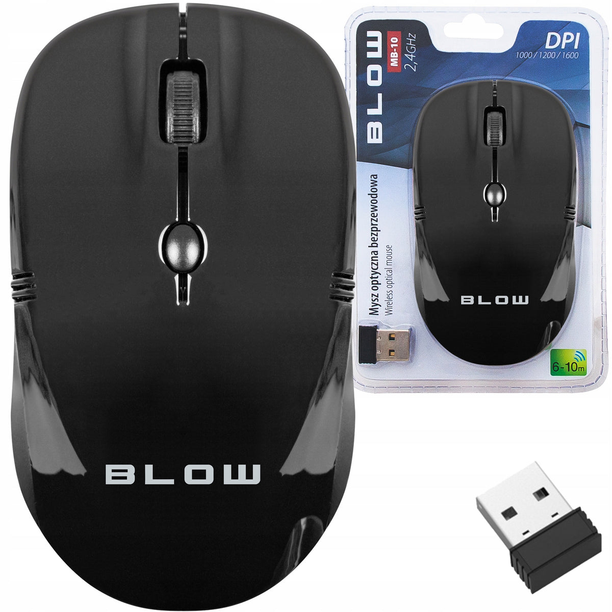 COMPUTER MOUSE WIRELESS OPTICAL USB MOUSE QUIET LAPTOP PC 2,4GHz
