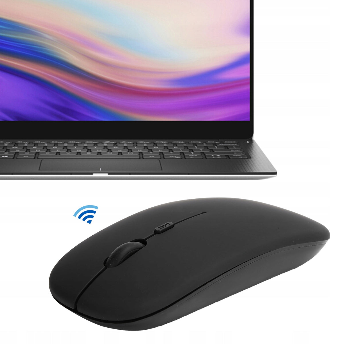 COMPUTER MOUSE WIRELESS SILENT OPTICAL BLACK