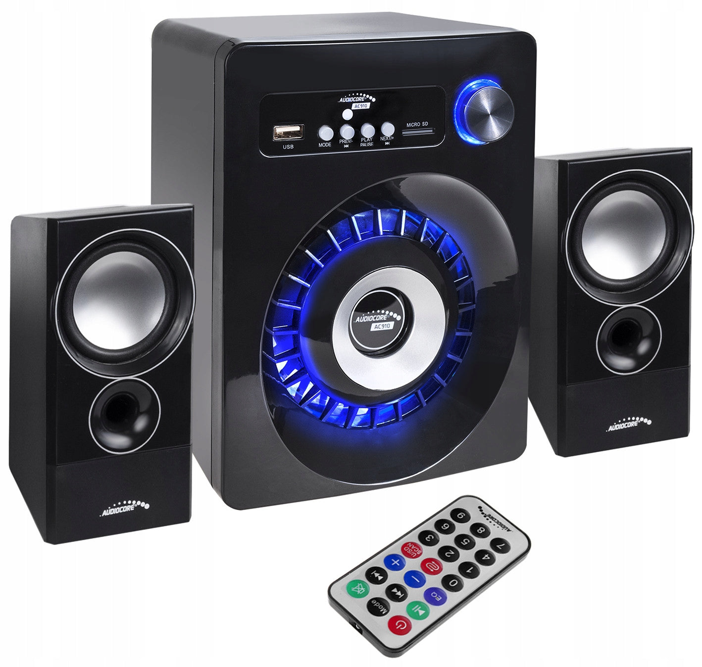 COMPUTER SPEAKERS 2.1 Bluetooth USB SD FM JACK