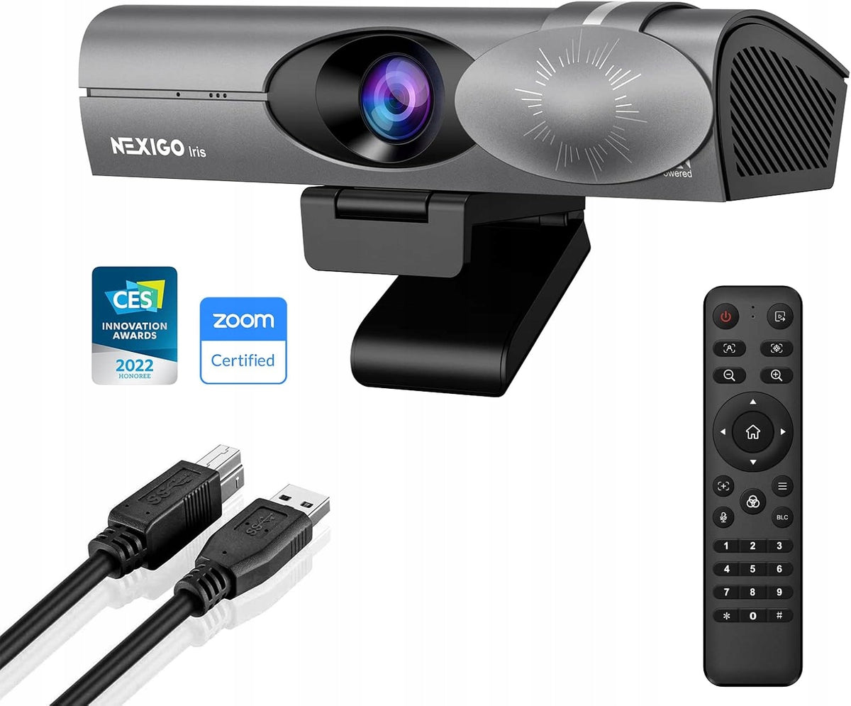 COMPUTER WEBCAM NexiGo Iris 4K HDR PiP TRACKING MICROPHONE