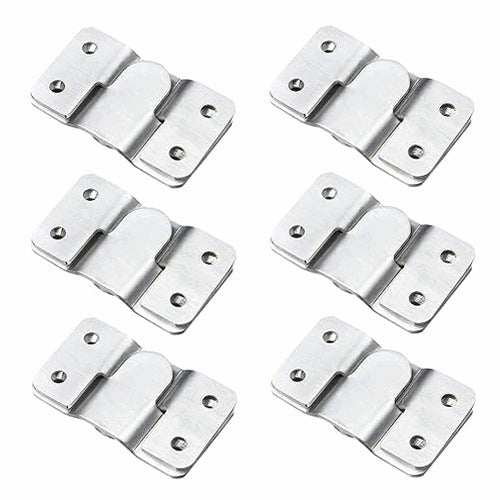 CONCEALED BRACKETS FOR FRAME PAINTINGS STEEL 6 PAIRS 12 PCS. steel