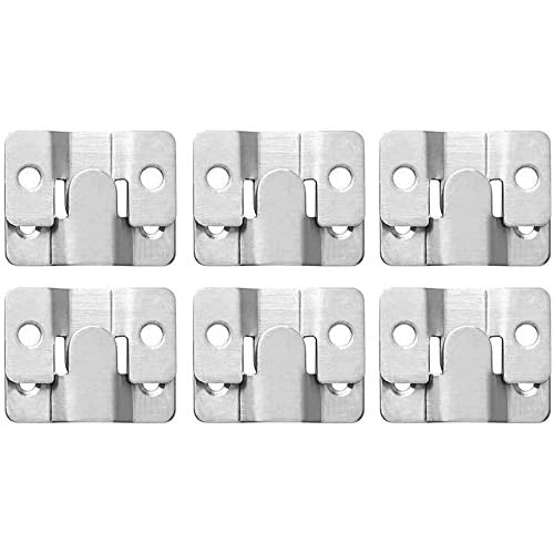 CONCEALED STEEL BRACKETS FOR FRAME PAINTINGS SET OF 6 PAIRS STEEL Brand no brand
