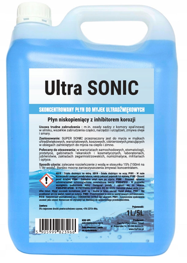 CONCENTRATE liquid for ultrasonic cleaner Ultra SONIC 5L Brand Allsept