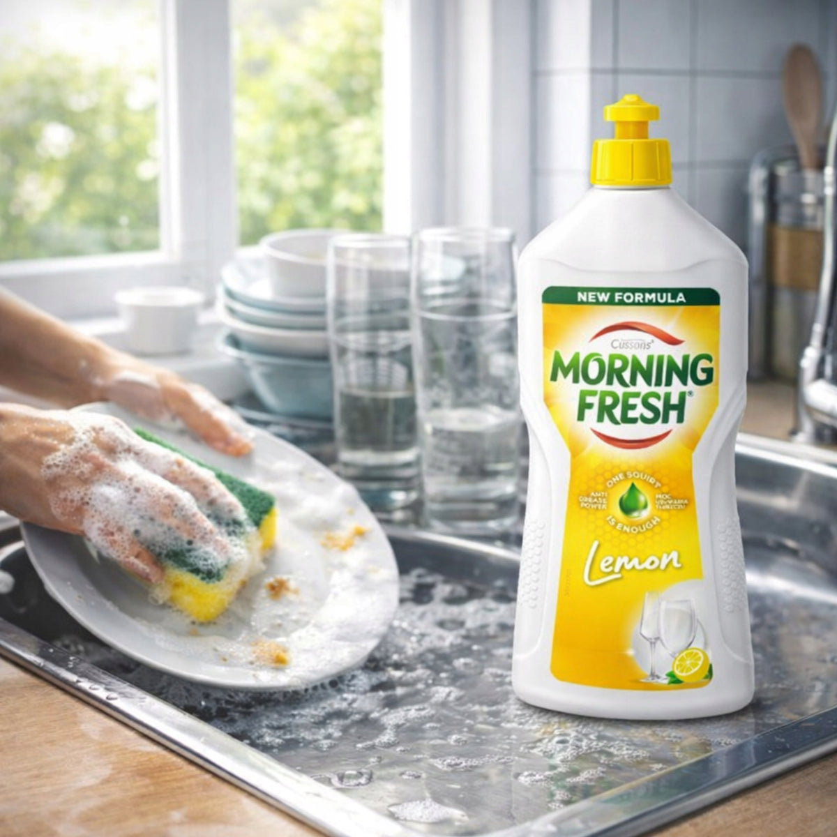 CONCENTRATED DISHWASHING LIQUID MORNING FRESH LEMON 900ML Manufacturer code 8571055609