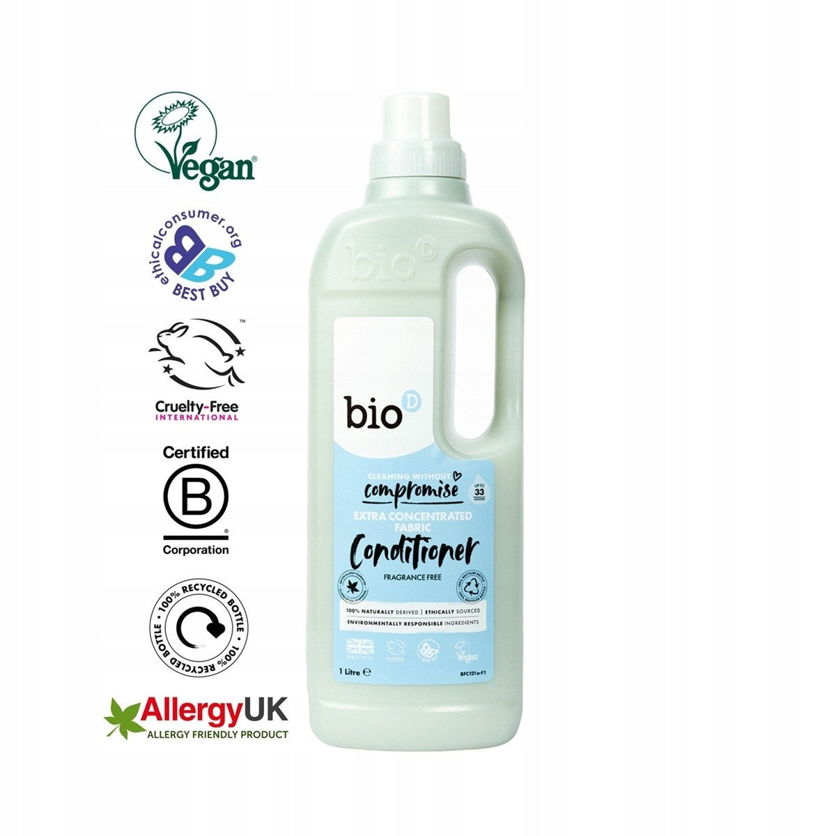 CONCENTRATED UNSCENTED SOFTENER BIO-D Brand Bio-D