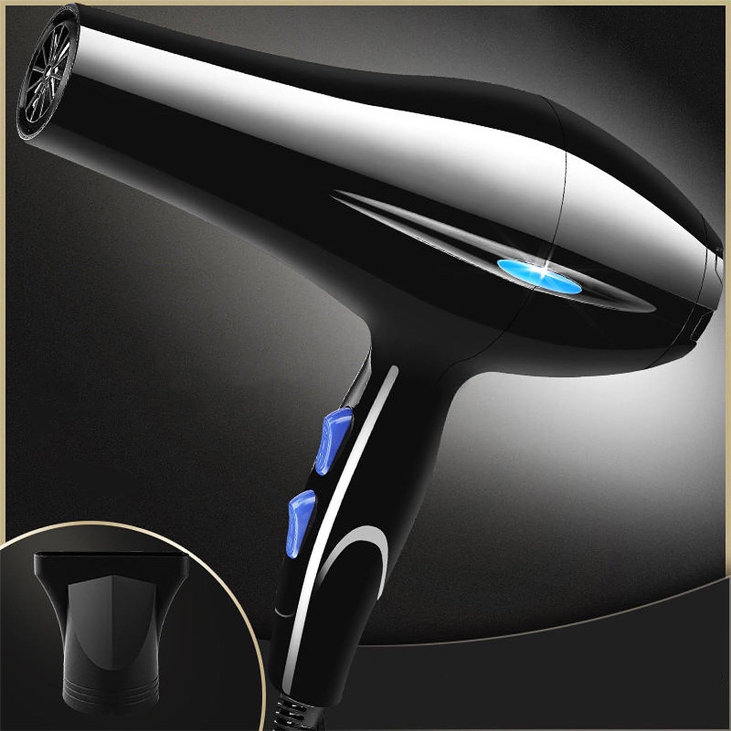 CONCENTRATOR AND DIFFUSER HAIR DRYER STRONG IONIZATION Packaging status original