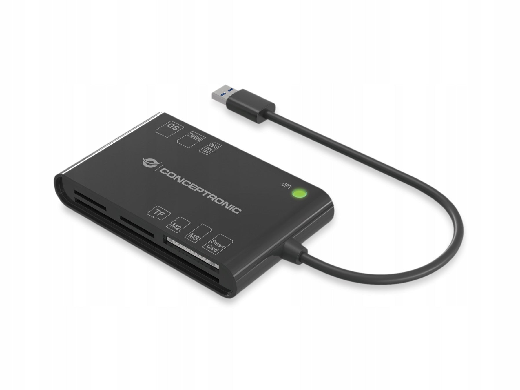 CONCEPTRONIC card reader USB-A2.0->7-in-1 black