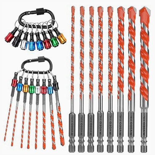 CONCRETE DRILL BITS SET WITH PENDANT HOME DRILLING TOOLS FOR HOME