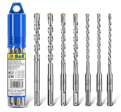 CONCRETE DRILL SDS PLUS SET OF 7 PIECES PROFESSIONAL FOR DIYER Brand no brand