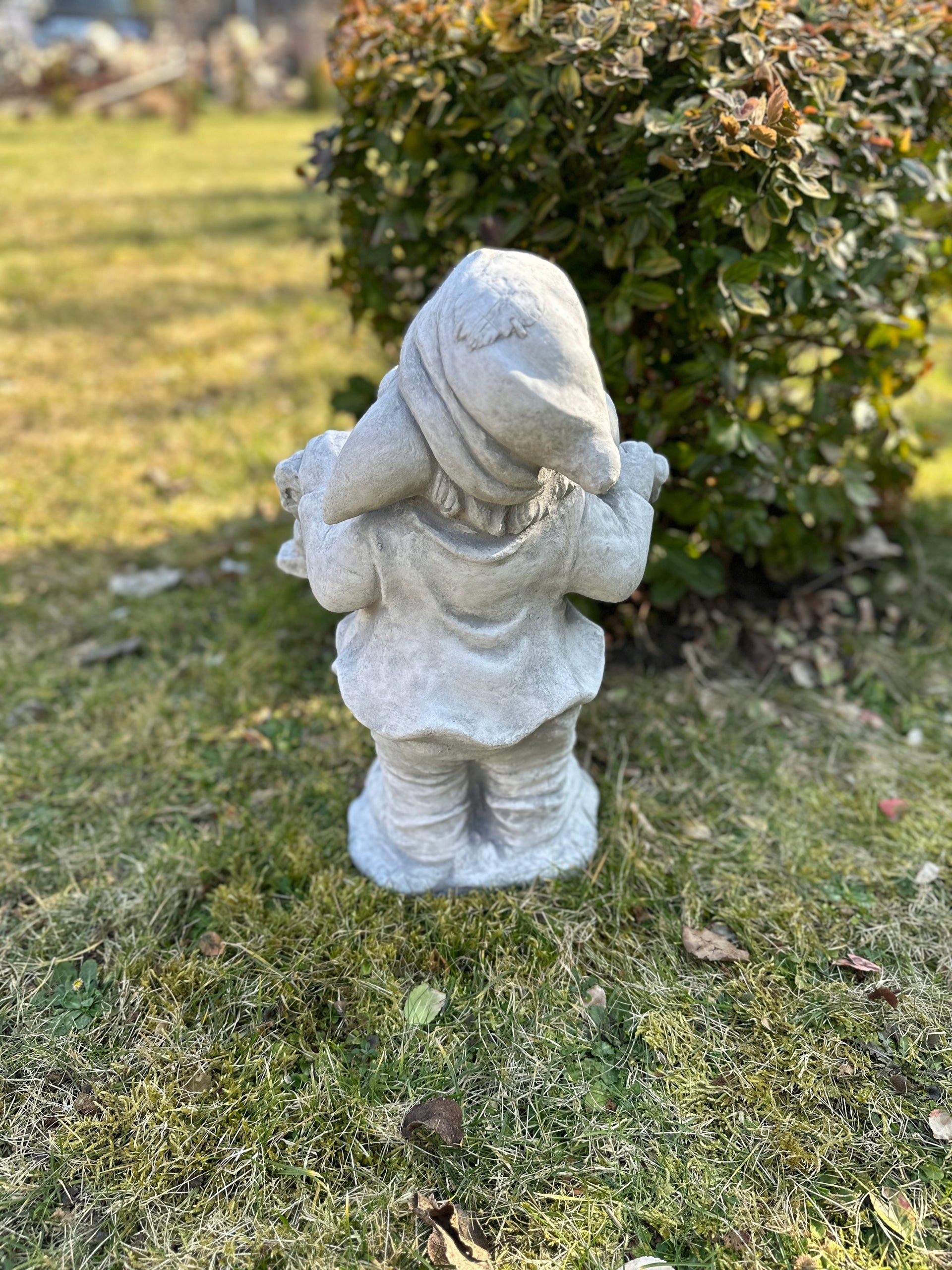 CONCRETE FIGURE GNOME TROLL WELCOME Manufacturer no brand