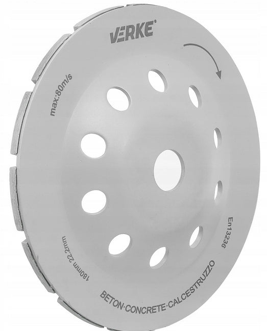 CONCRETE GRINDING DISC DIAMOND POT SEGMENT 180mm Hole diameter 22,2mm