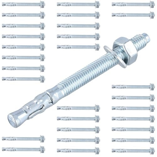 CONCRETE SCREW ANCHOR M10X110MM GALVANIZED HEAVY DUTY 30 PCS Brand no brand