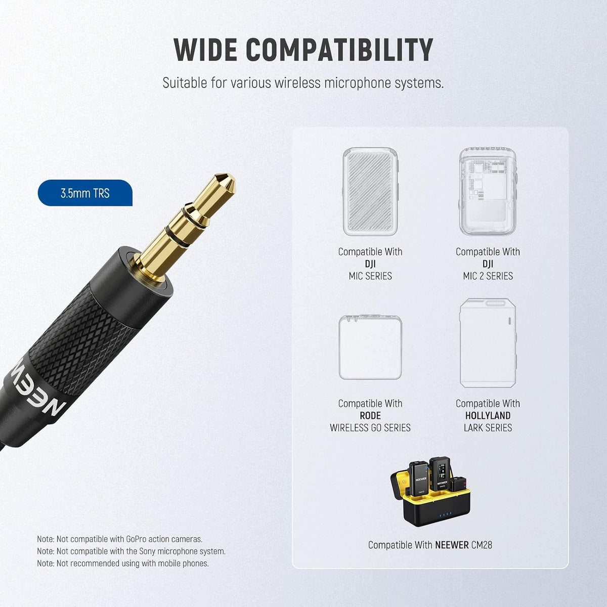CONDENSER MICROPHONE 3,5MM MULTI-DIRECTIONAL INTERVIEW VLOG Brand no brand