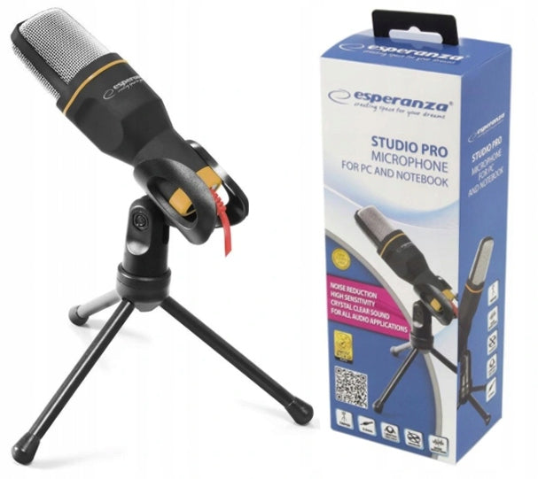 CONDENSER MICROPHONE DESK + STAND jack 3,5mm