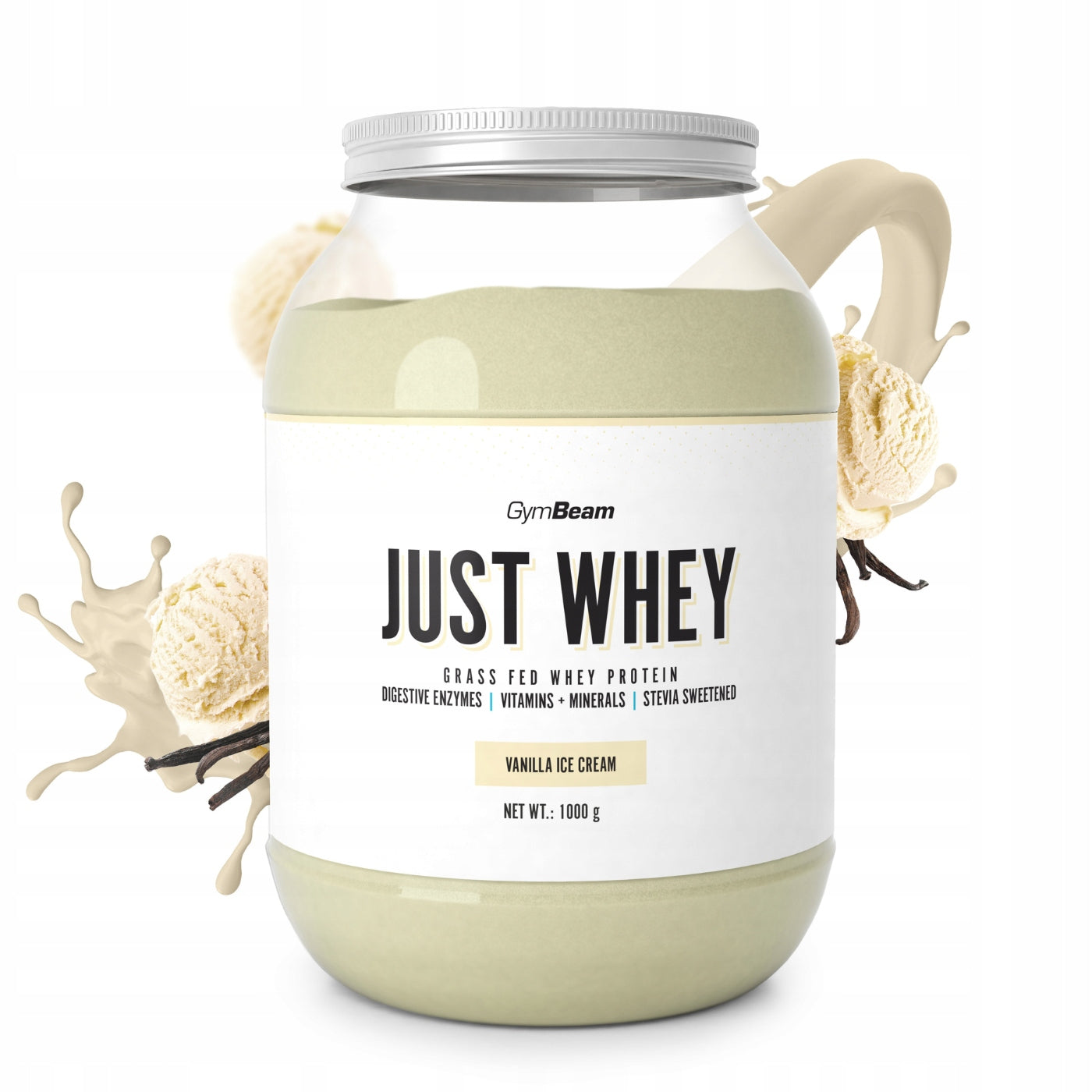 CONDITIONER WHEY PROTEIN JUST WHEY WPC WPI WPH GymBeam 1000g vanilla