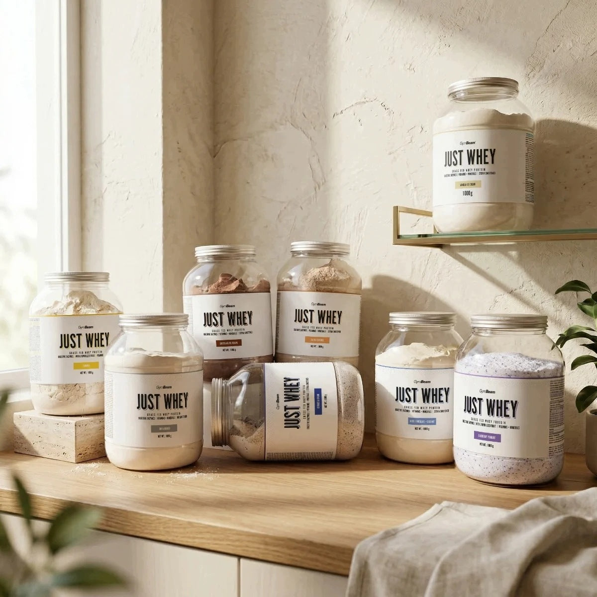 CONDITIONER WHEY PROTEIN JUST WHEY WPC WPI WPH GymBeam 2000g salted caramel Expiration date at least six months from the date of purchase