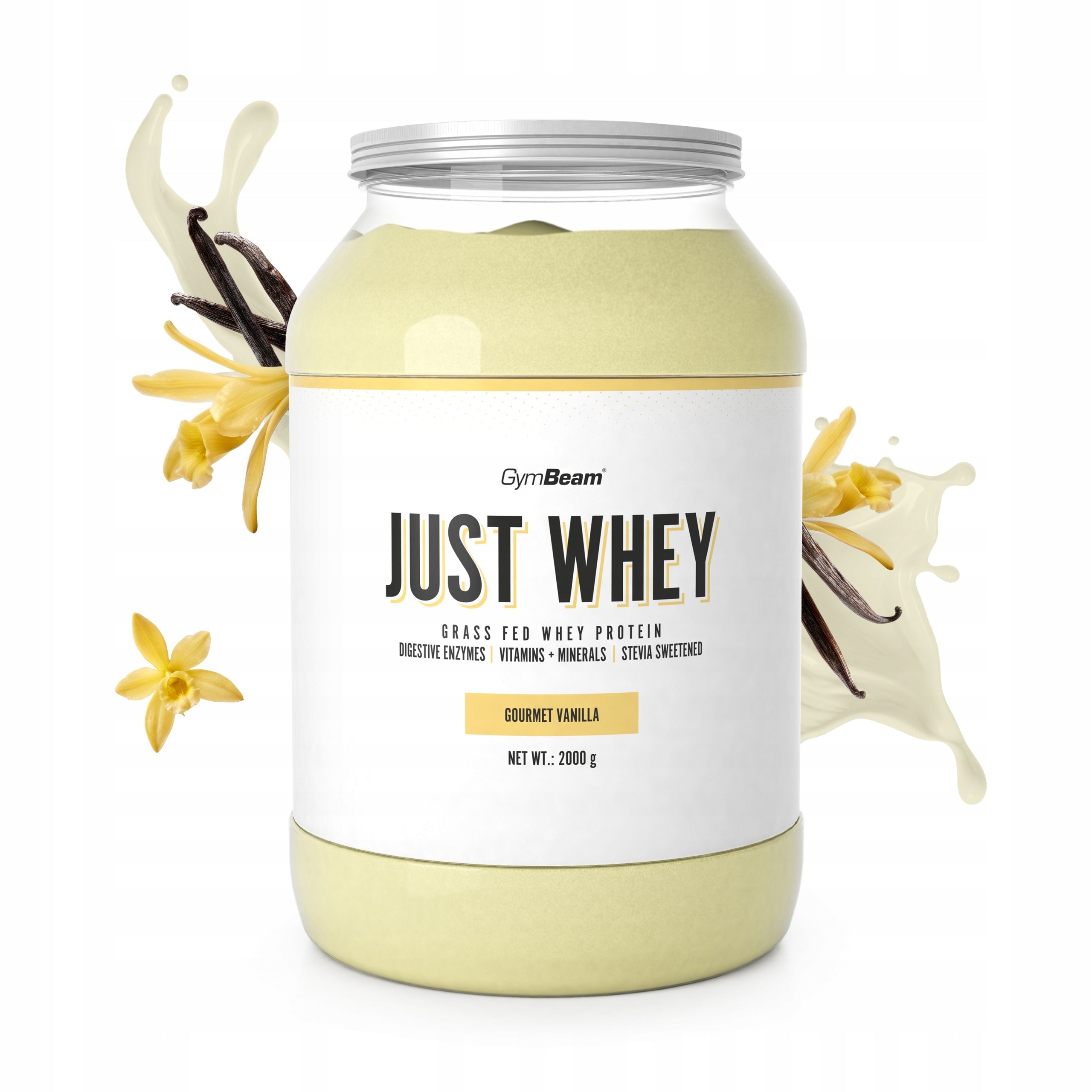 CONDITIONER WHEY PROTEIN JUST WHEY WPC WPI WPH GymBeam 2kg gourmet vanilla