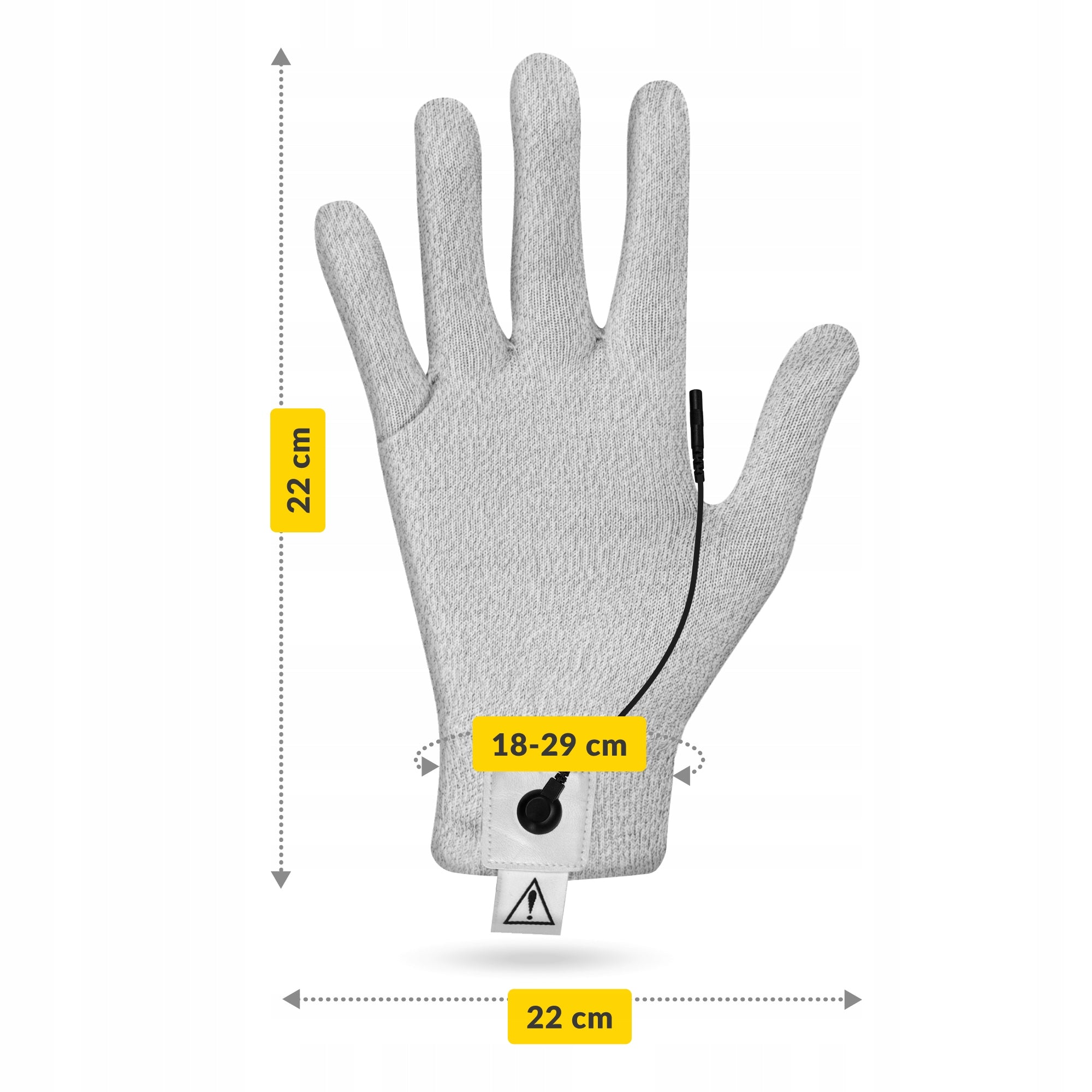 CONDUCTIVE GLOVE ELECTROSTIMULATION HAND REHABILITATION CURRENTS TENS 4FIZJO EAN (GTIN) 5907739317155