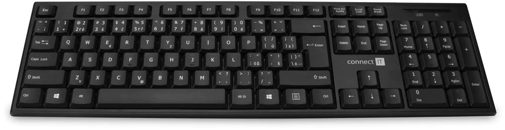 CONNECT IT Combo Wireless Keyboard + Mouse, 2.4GHz, USB, CZ+S Manufacturer Connect IT