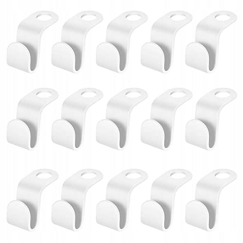 CONNECTING HOOKS FOR CLOTHES HANGERS SET OF 50 PCS WHITE FOR HOME Brand no brand
