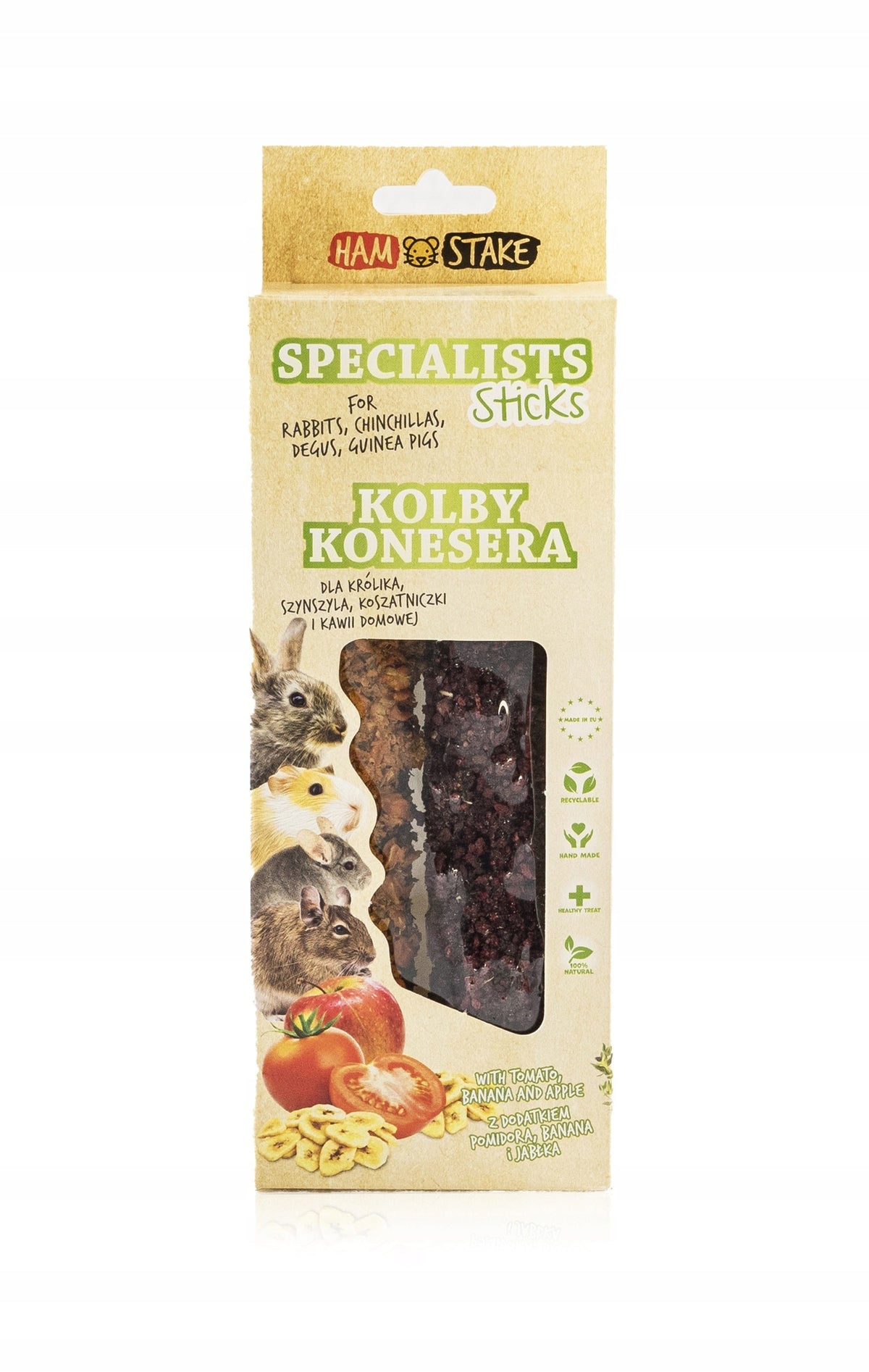 CONNOISSEUR FLASKS WITH TOMATO, BANANA AND HAM-STAKE APPLE