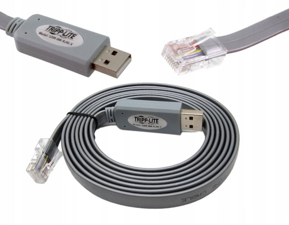 CONSOLE CABLE for CISCO Tripp Lite USBA to RJ45 1,8 m grey