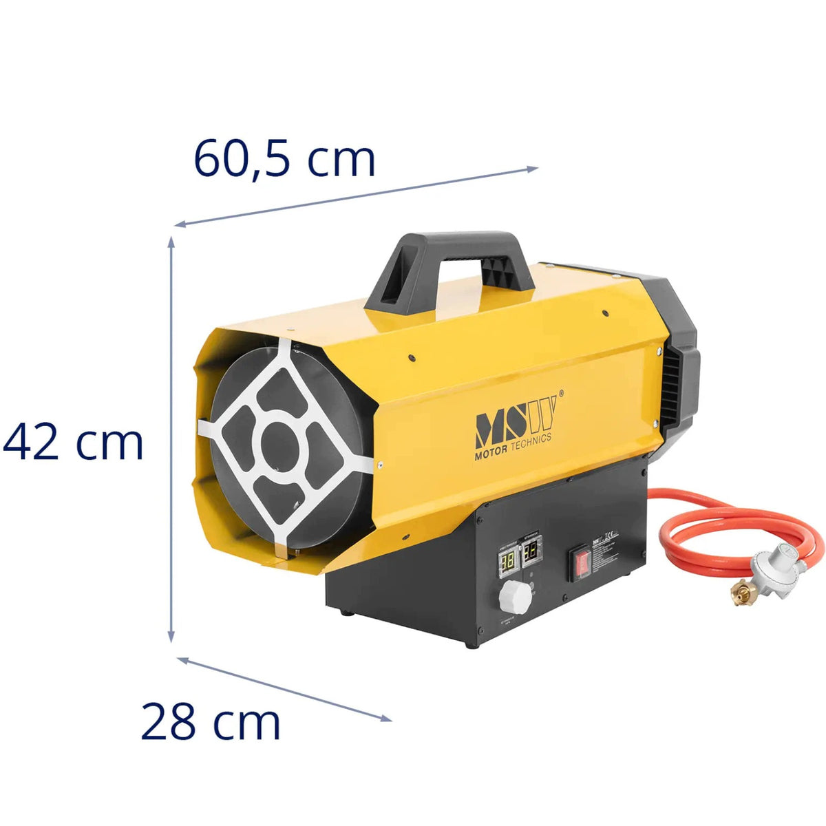 CONSTRUCTION GAS BLOWER HEATER UP TO 510m2 60 KW POWERFUL EFFICIENT MSW Packaging status original