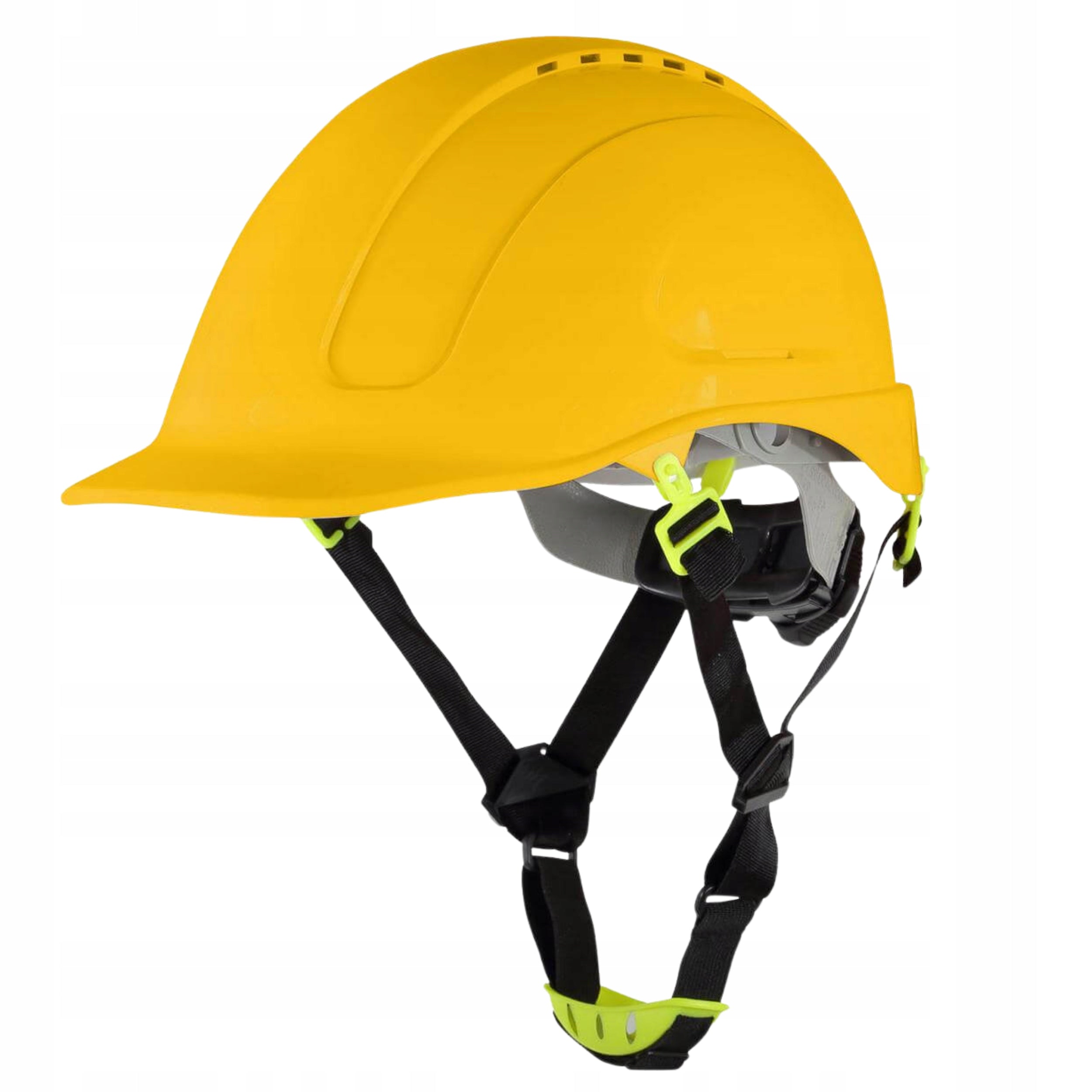 CONSTRUCTION HELMET Protective Industrial Helmet Yellow ABS BHP 4 Point Ventilation Packaging status original