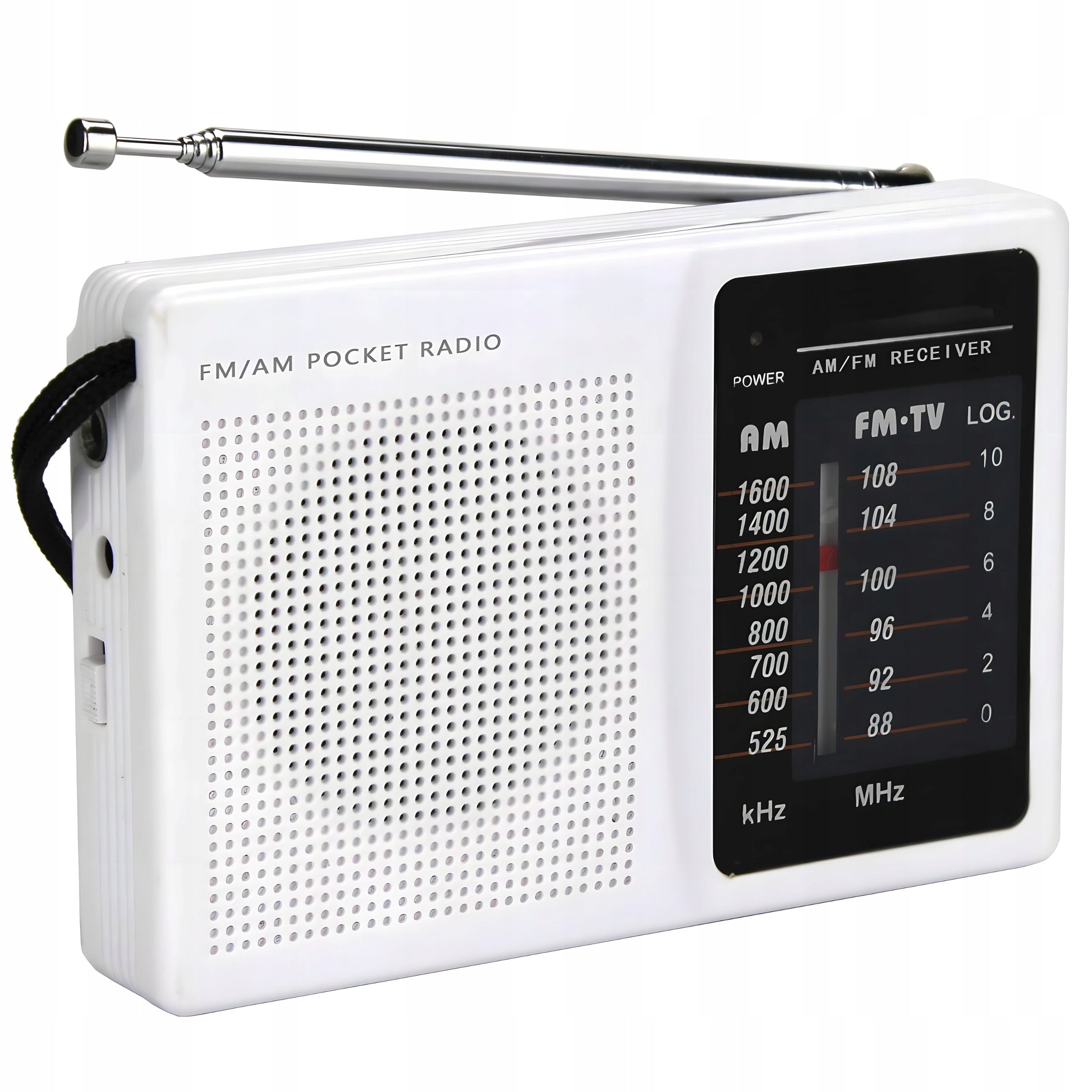 CONSTRUCTION KITCHEN RADIO PORTABLE FM AM BATTERY OPERATED POCKET JACK SMALL Packaging status original