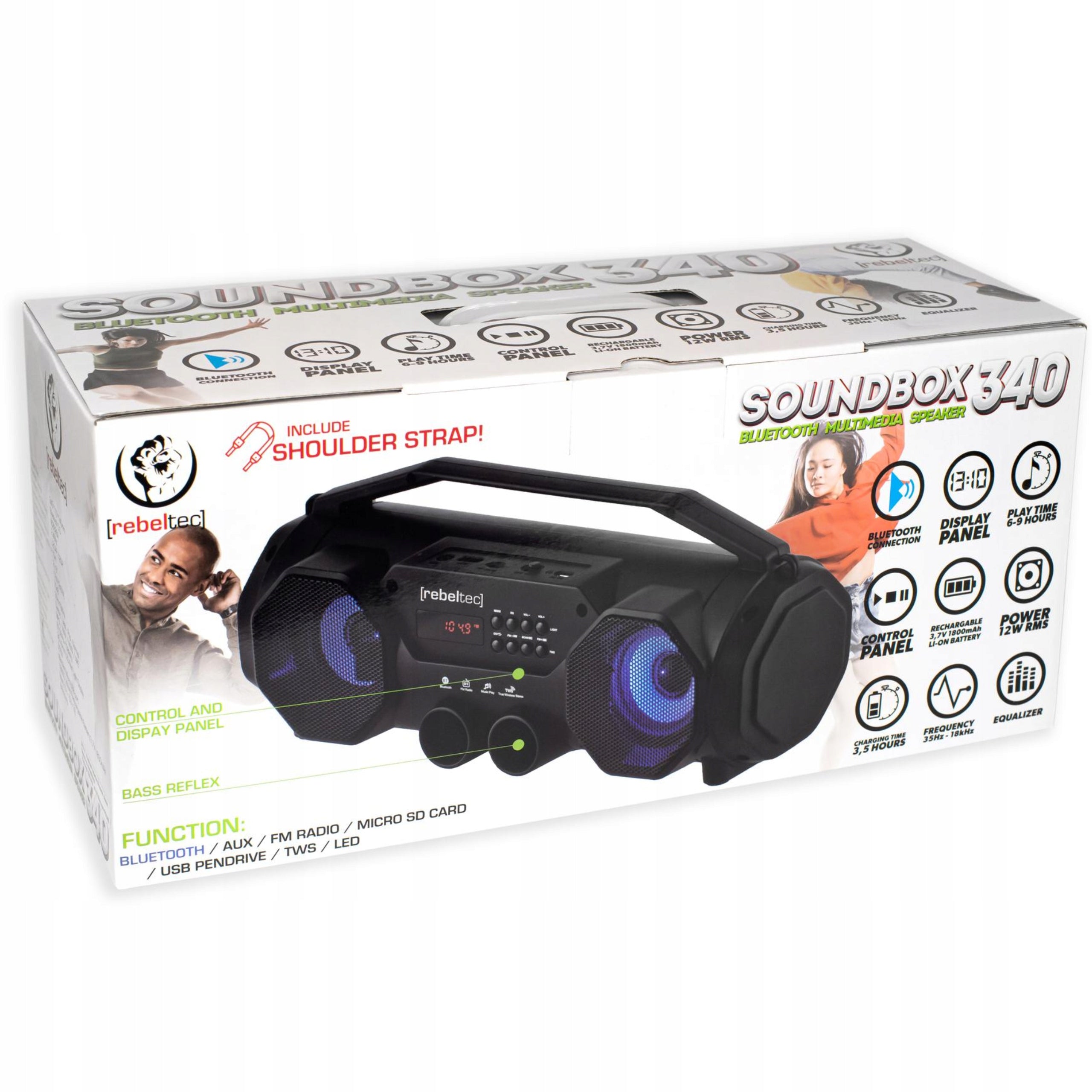 CONSTRUCTION RADIO BOOMBOX* RADIO FM *MP3 PLAYER Color black