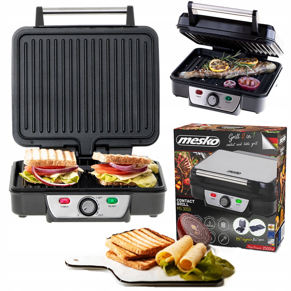 CONTACT ELECTRIC GRILL PANINI Mesko 2500 W