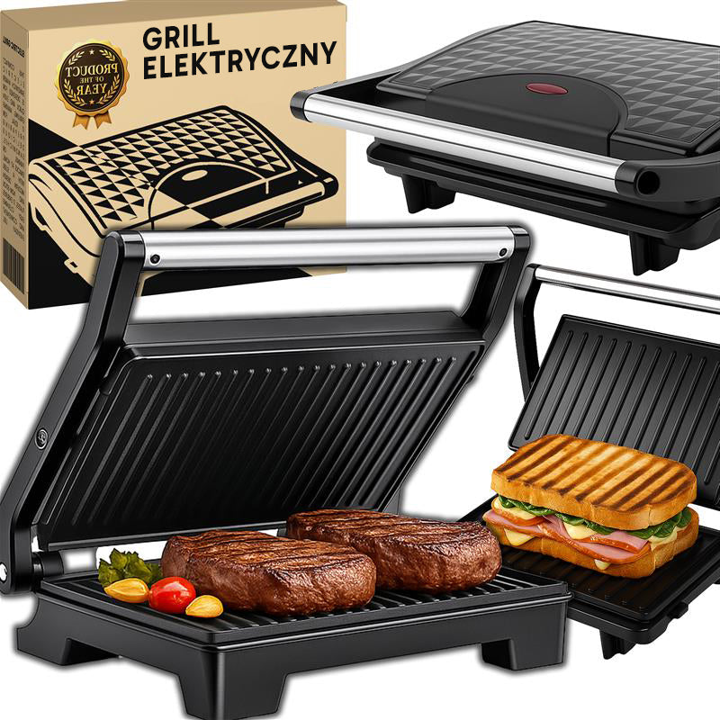 CONTACT GRILL ELECTRIC TOASTER FOLDING TOASTER PANINI SANDWICHES 750W