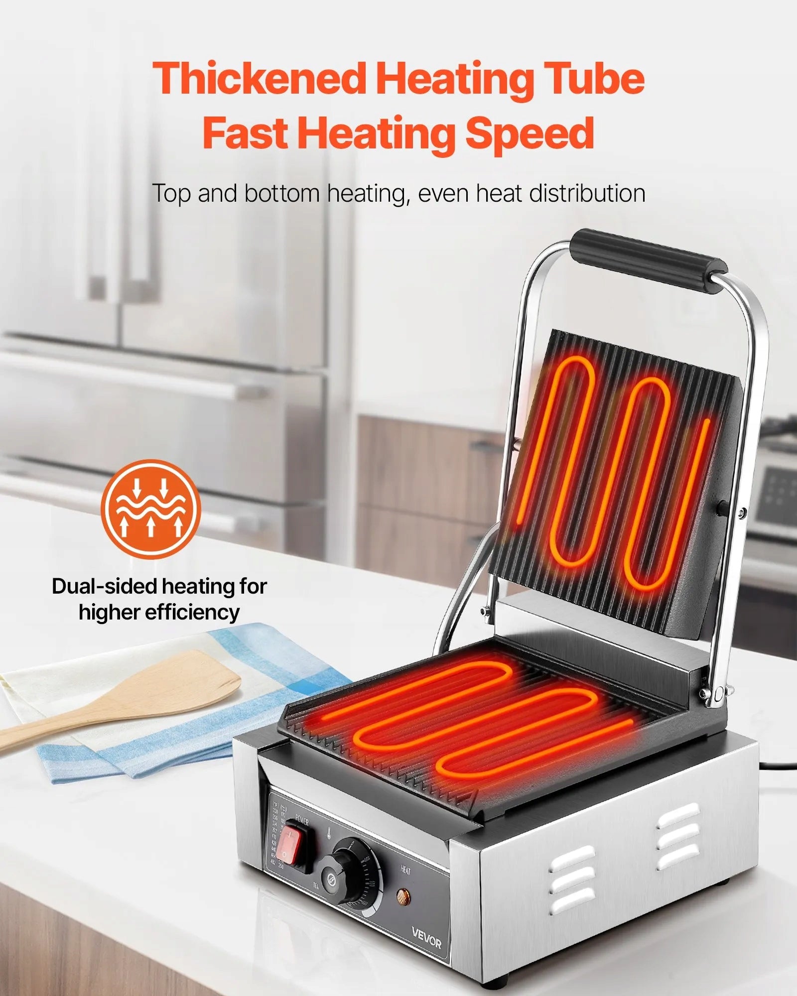 CONTACT GRILL FOR PANINI STEAK SANDWICHES TOASTER HOB 22X23 CM Brand no brand